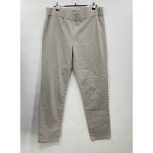Soft Surroundings Pull On Stretch Pants gray Cropped Casual‎ Comfy Women's